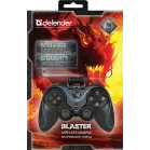 Геймпад Defender Blaster черный Bluetooth Беспроводной виброотдача (в компл.:держатель для смартфона/кабель USB) (64283)