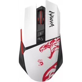 Мышь A4Tech Bloody R36 Ultra белый/черный/красный оптическая 12000dpi беспров. USB 7but (R36 ULTRA NARAKA USB)