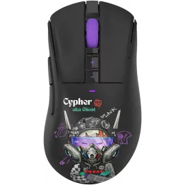 Мышь A4Tech Bloody R73 Pro черный/рисунок оптическая 26000dpi беспров. USB/USB-C 7but (R73 PRO CYPHER GHOST)