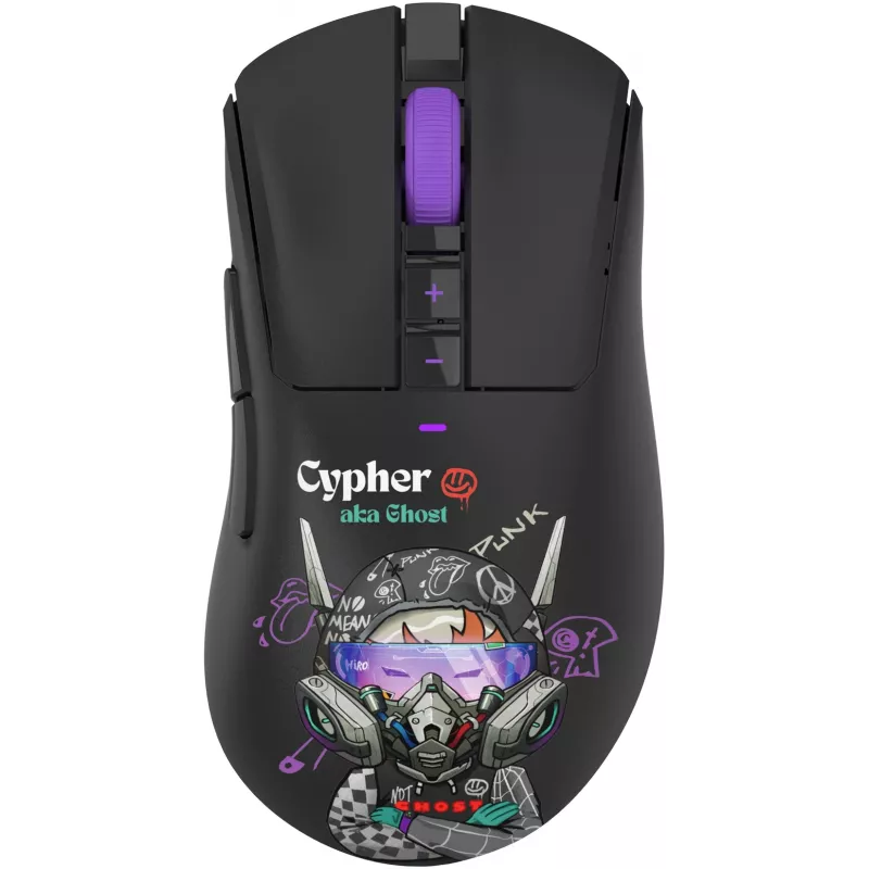 Мышь A4Tech Bloody R73 Pro черный/рисунок оптическая 26000dpi беспров. USB/USB-C 7but (R73 PRO CYPHER GHOST)