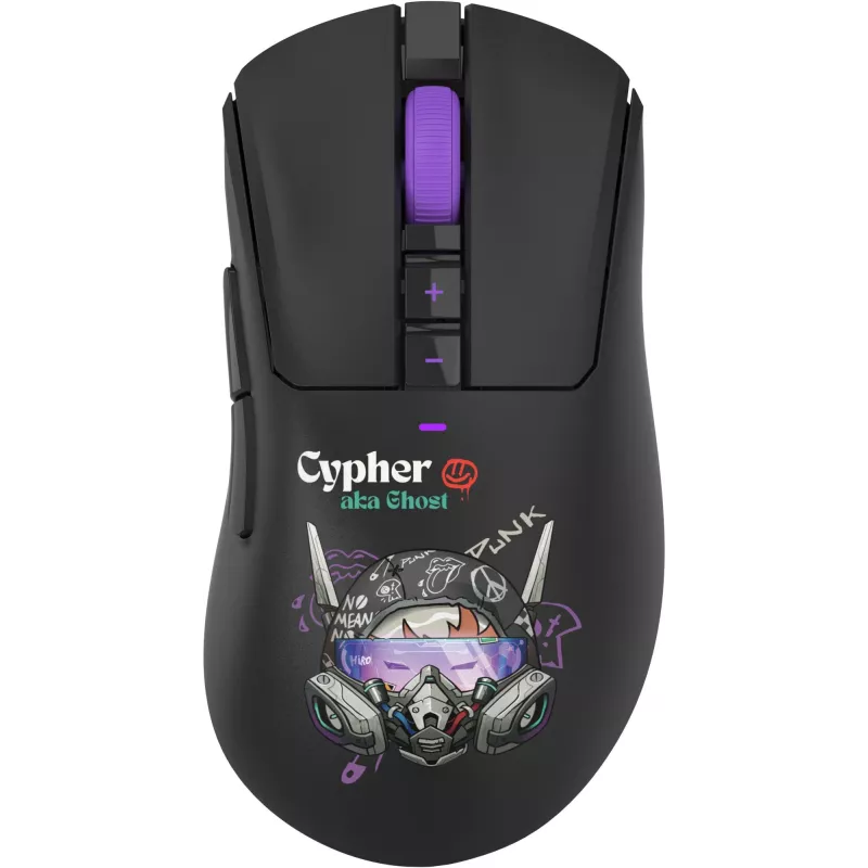 Мышь A4Tech Bloody R73 Pro черный/рисунок оптическая 26000dpi беспров. USB/USB-C 7but (R73 PRO CYPHER GHOST)