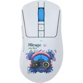 Мышь A4Tech Bloody R73 Pro белый/рисунок оптическая 26000dpi беспров. USB/USB-C 7but (R73 PRO NYX MIRAGE)