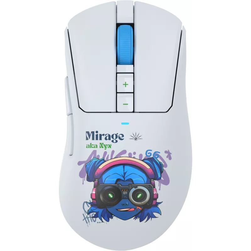 Мышь A4Tech Bloody R73 Pro белый/рисунок оптическая 26000dpi беспров. USB/USB-C 7but (R73 PRO NYX MIRAGE)