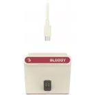 Мышь A4Tech Bloody R72 Ultra Duo белый/красный оптическая 20000dpi беспров. USB/USB-C 7but (R72 ULTRA DUO PIXELS RED)