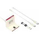 Мышь A4Tech Bloody R72 Ultra Duo белый/красный оптическая 20000dpi беспров. USB/USB-C 7but (R72 ULTRA DUO PIXELS RED)