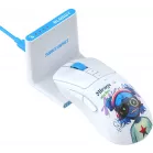 Мышь A4Tech Bloody R73 Ultra Duo белый/рисунок оптическая 20000dpi беспров. USB/USB-C 7but (R73 ULTRA DUO NYX MIRAGE)