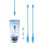 Мышь A4Tech Bloody R73 Ultra Duo белый/рисунок оптическая 20000dpi беспров. USB/USB-C 7but (R73 ULTRA DUO NYX MIRAGE)