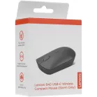 Мышь Lenovo 540 USB-C Wireless Compact темно-серый оптическая 2400dpi беспров. USB-C для ноутбука 3but (GY51D20867)