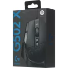 Мышь Logitech G502 X черный оптическая 25600dpi USB 13but (910-006140)