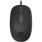 Мышь Logitech M86 черный оптическая 1000dpi USB для ноутбука (910-007661)
