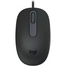Мышь Logitech M86 черный оптическая 1000dpi USB для ноутбука (910-007661)