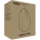 Мышь Logitech M86 черный оптическая 1000dpi USB для ноутбука (910-007661)