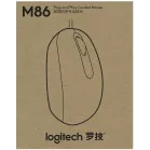 Мышь Logitech M86 черный оптическая 1000dpi USB для ноутбука (910-007661)
