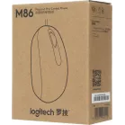Мышь Logitech M86 черный оптическая 8000dpi USB для ноутбука 2but (910-007661)