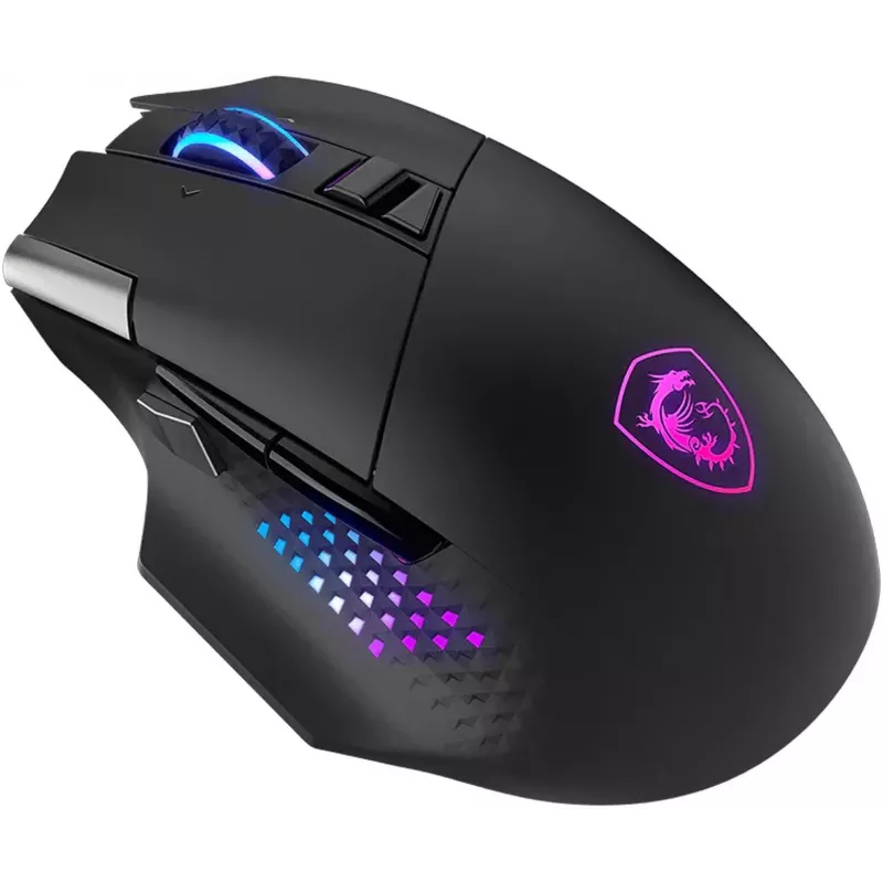 Мышь MSI Versa Pro W + Dock Pro черный оптическая 26000dpi беспров. BT/Radio USB 9but (S12-4301370-CLA)