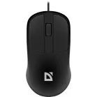 Мышь Defender Datum MS-980 черный оптическая 1200dpi USB для ноутбука 2but (52981)