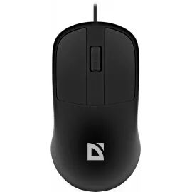 Мышь Defender Datum MS-980 черный оптическая 1200dpi USB для ноутбука 2but (52981)
