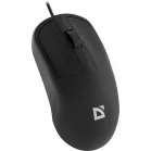 Мышь Defender Datum MS-980 черный оптическая 1200dpi USB для ноутбука 2but (52981)