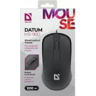 Мышь Defender Datum MS-980 черный оптическая 1200dpi USB для ноутбука 2but (52981)