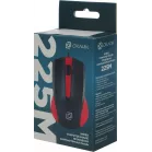 Мышь Оклик 225M черный/красный оптическая 1200dpi USB для ноутбука 3but (288237)