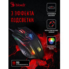 Мышь A4Tech Bloody Q51 черный/рисунок оптическая 6200dpi USB 8but