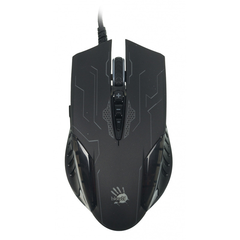 Мышь A4Tech Bloody Q51 черный/рисунок оптическая 6200dpi USB 8but Мышь A4Tech Bloody Q51 черный/рисунок оптическая 6200dpi USB 8but