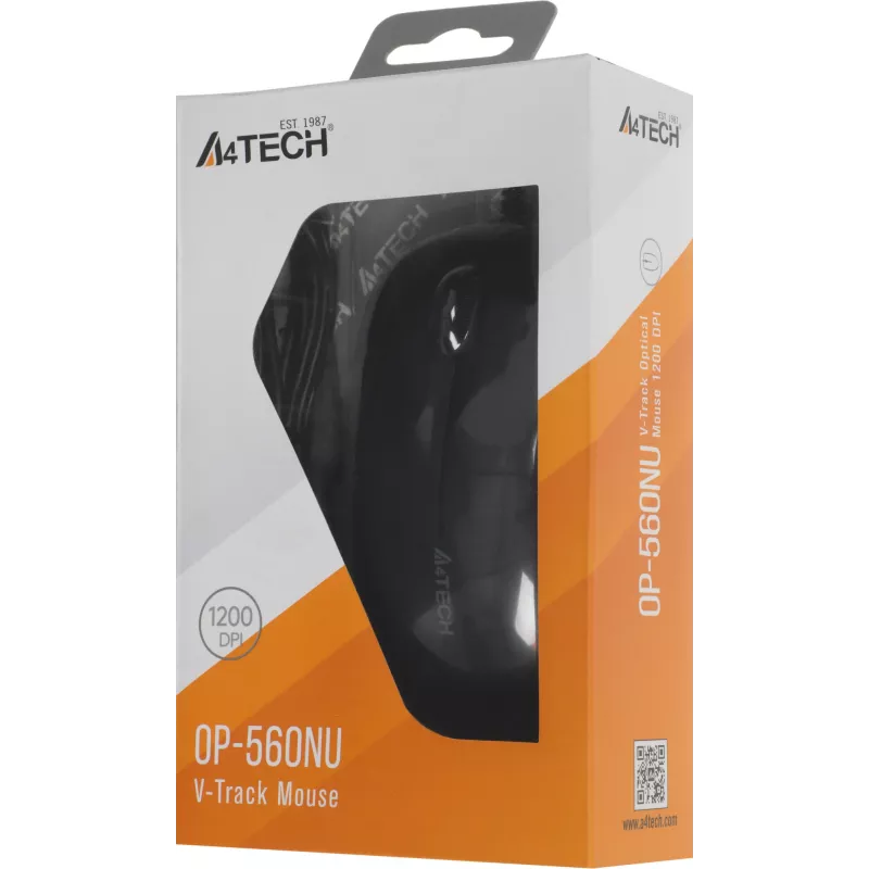 Мышь A4Tech OP-560NU черный оптическая 1200dpi USB 3but