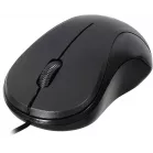Мышь Оклик 115S черный оптическая 1200dpi USB для ноутбука 3but (711636)