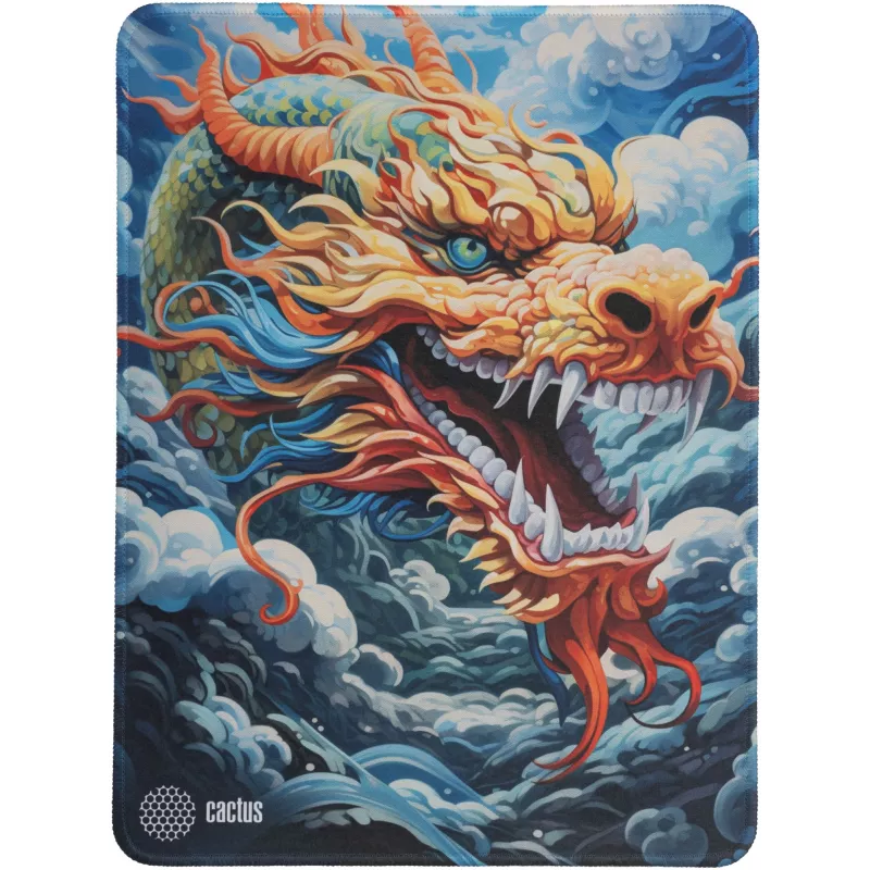 Коврик для мыши Cactus Colorful Dragon Большой рисунок 400x300x3мм (CS-MP-PRO08XL)