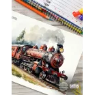 Коврик для мыши Cactus Locomotive рисунок 400x300x3мм (CS-MP-PRO17XL)