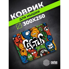 Коврик для мыши Cactus Colorful Cacti 300x250x3мм (CS-MPC-D03M)
