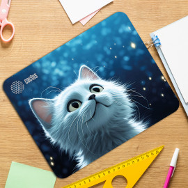 Коврик для мыши Cactus White Cat 300x250x3мм (CS-MPC-D11M)