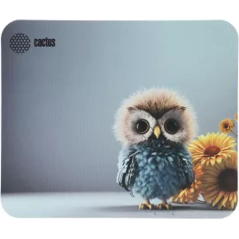 Коврик для мыши Cactus Owl gray рисунок 300x250x3мм (CS-MPC-D12M)
