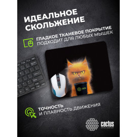 Коврик для мыши Cactus Red Cat 220x180x2мм (CS-MPC-P11XS)