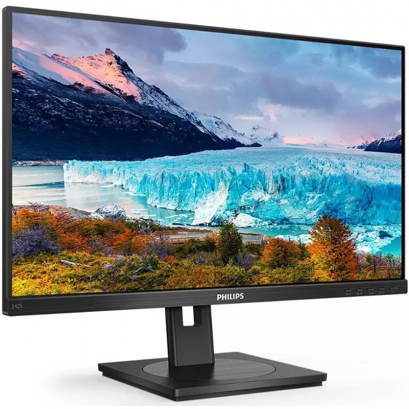 Монитор Philips 23.8" 242S1AE (00/01) черный IPS LED 16:9 DVI HDMI M/M матовая HAS Piv 1000:1 300cd 178гр/178гр 1920x1080 75Hz VGA DP FHD 4.83кг Монитор Philips 23.8" 242S1AE (00/01) черный IPS LED 16:9 DVI HDMI M/M матовая HAS Piv 1000:1 300cd 178гр/178гр 1920x1080 75Hz VGA DP FHD 4.83кг