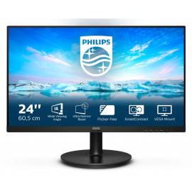 Монитор Philips 23.8" 241V8L(00/01) черный VA LED 16:9 HDMI матовая 250cd 178гр/178гр 1920x1080 75Hz FreeSync VGA FHD 3.03кг