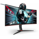 Монитор AOC 34" Gaming CU34G2X черный/красный VA LED 1ms 21:9 HDMI матовая HAS 300cd 178гр/178гр 3440x1440 144Hz FreeSync Premium DP Quad 2K (1440p) USB 8.1кг