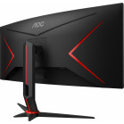 Монитор AOC 34" Gaming CU34G2X черный/красный VA LED 1ms 21:9 HDMI матовая HAS 300cd 178гр/178гр 3440x1440 144Hz FreeSync Premium DP Quad 2K (1440p) USB 8.1кг
