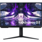 Монитор Samsung 24" Odyssey G3 S24AG302NI черный VA LED 1ms 16:9 HDMI полуматовая HAS Piv 250cd 178гр/178гр 1920x1080 144Hz FreeSync Premium DP FHD 4.1кг