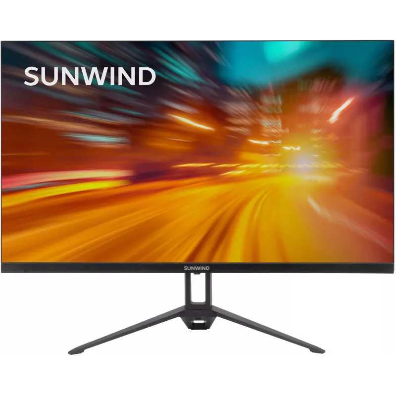 Монитор SunWind 23.8" SUN-M24BA107 черный IPS LED 16:9 HDMI матовая 300cd 178гр/178гр 1920x1080 165Hz G-Sync DP FHD 2.9кг