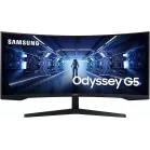 Монитор Samsung 34" Odyssey G5 C34G55TWWI черный VA LED 1ms 21:9 HDMI матовая 250cd 178гр/178гр 3440x1440 165Hz DP UW 5.6кг