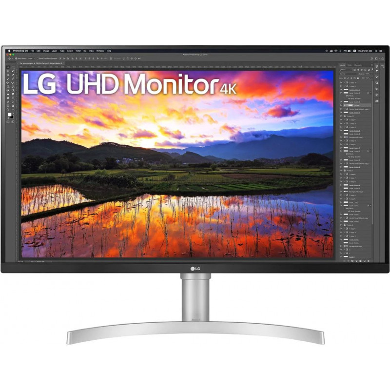 Монитор LG 31.5" 32UN650-W белый IPS LED 16:9 HDMI M/M матовая HAS 350cd 178гр/178гр 3840x2160 60Hz DP 4K 8.2кг