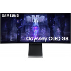 Монитор Samsung 34" Odyssey OLED G8 S34BG850SI серебристый OLED LED 21:9 M/M полуматовая HAS 250cd 178гр/178гр 3440x1440 175Hz FreeSync Premium Ultra WQHD USB 7.5кг