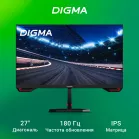 Монитор Digma 27" Overdrive 27P511F черный IPS LED 1ms 16:9 HDMI M/M матовая 300cd 178гр/178гр 1920x1080 180Hz G-Sync FreeSync DP FHD 5.8кг