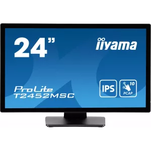  Iiyama 238quot ProLite T2452MSCB1 IPS LED 14ms 169 HDMI MM 400cd 178178 1920x1080 60Hz DP FHD USB Touch 56