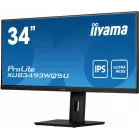 Монитор Iiyama 34" ProLite XUB3493WQSU-B5 черный IPS LED 21:9 HDMI M/M матовая HAS Piv 400cd 178гр/178гр 3440x1440 75Hz FreeSync DP UW USB 9.4кг