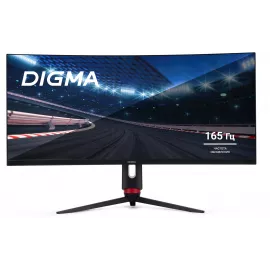 Монитор Digma 34" Overdrive 34A711Q черный VA LED 4ms 21:9 HDMI M/M матовая HAS Piv 300cd 178гр/178гр 3440x1440 165Hz G-Sync FreeSync DP UW 7.3кг