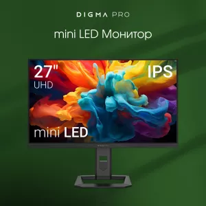  Digma Pro 27quot Action M MiniLED IPS LED 1ms 169 HDMI MM HAS 450cd 178178 3840x2160 160Hz DP 4K USB 6