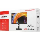 Монитор Dahua 27" LM27-P301A черный IPS LED 5ms 16:9 HDMI матовая HAS Piv 1000:1 250cd 178гр/178гр 2560x1440 75Hz DP 2K USB 5.98кг