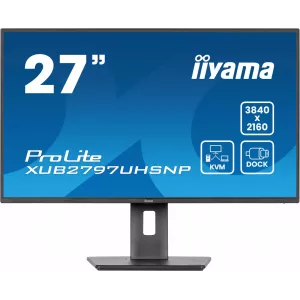  Iiyama 27quot ProLite XUB2797UHSNPB1 IPS LED 169 HDMI MM HAS Piv 13001 350cd 178178 3840x2160 60Hz DP 4K USB 61
